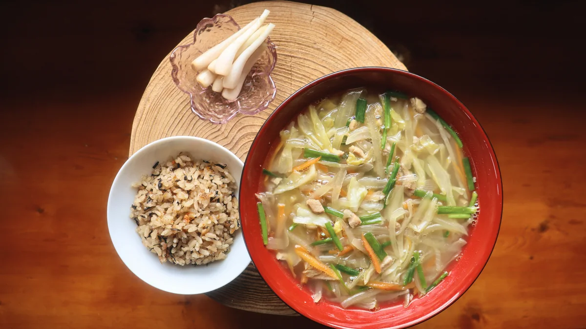 じゅーしー＆肉野菜そばセット