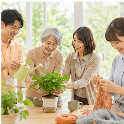 みんなで植物を育てる活動