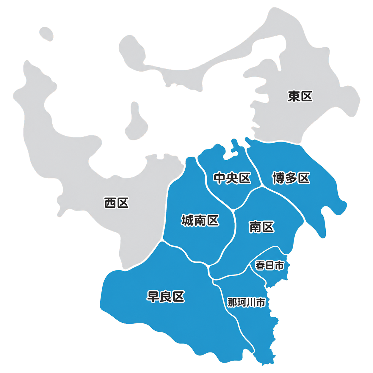 対応エリアの地図