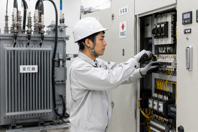 制御盤の配線・調整作業