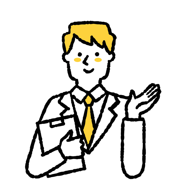 ご案内するスタッフのイラスト