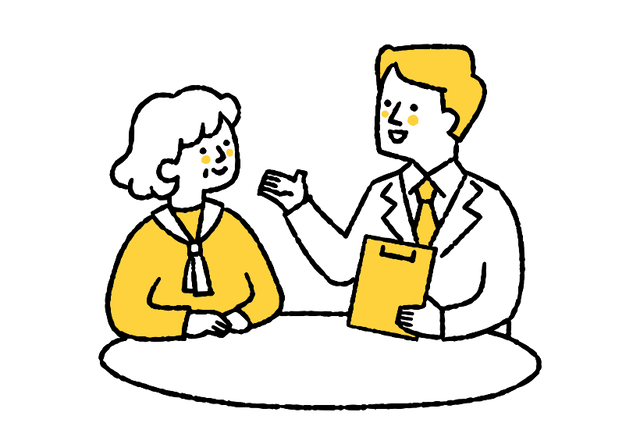 相談を受けるイラスト