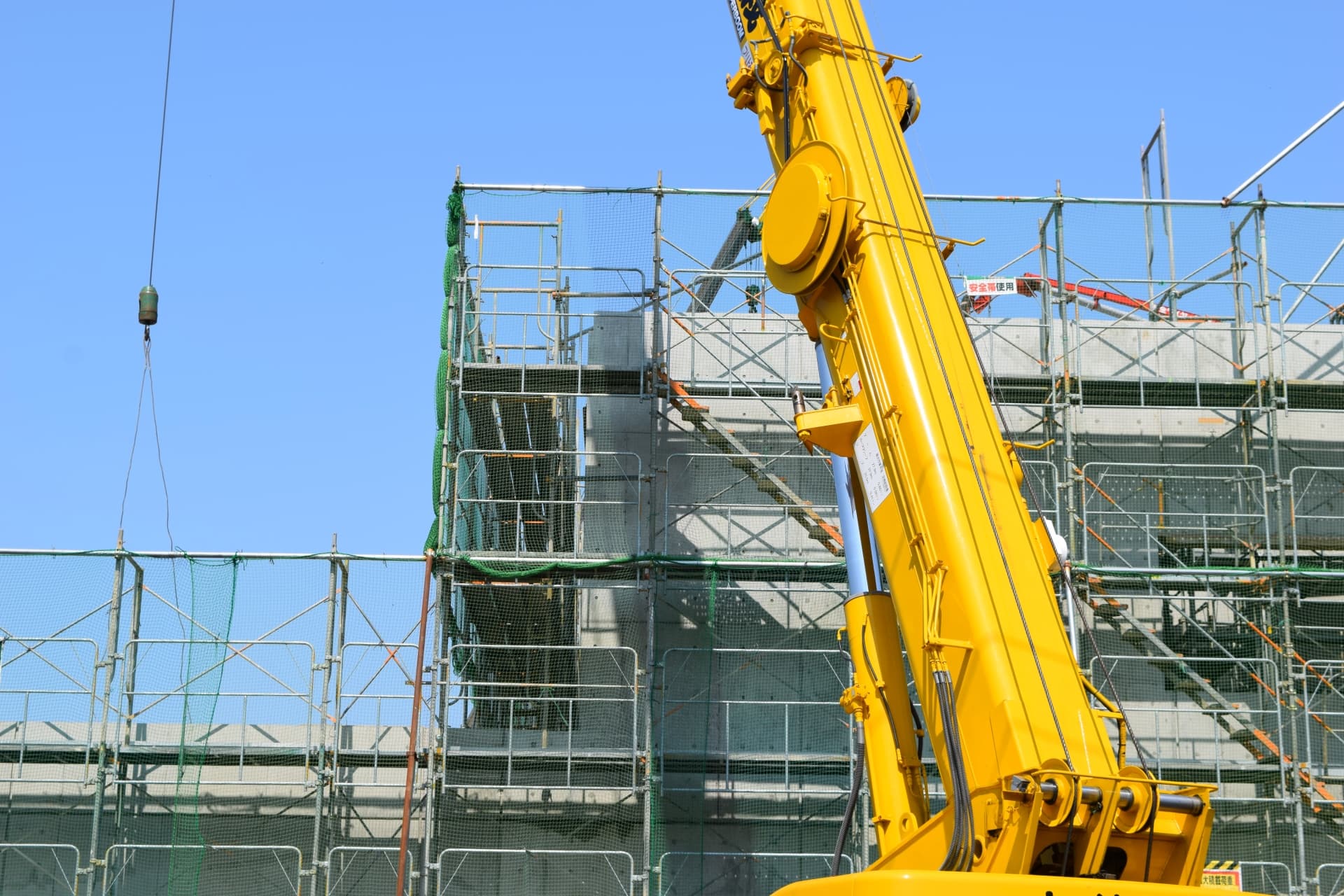 建築工事の現場