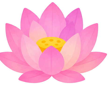 蓮の花イラスト