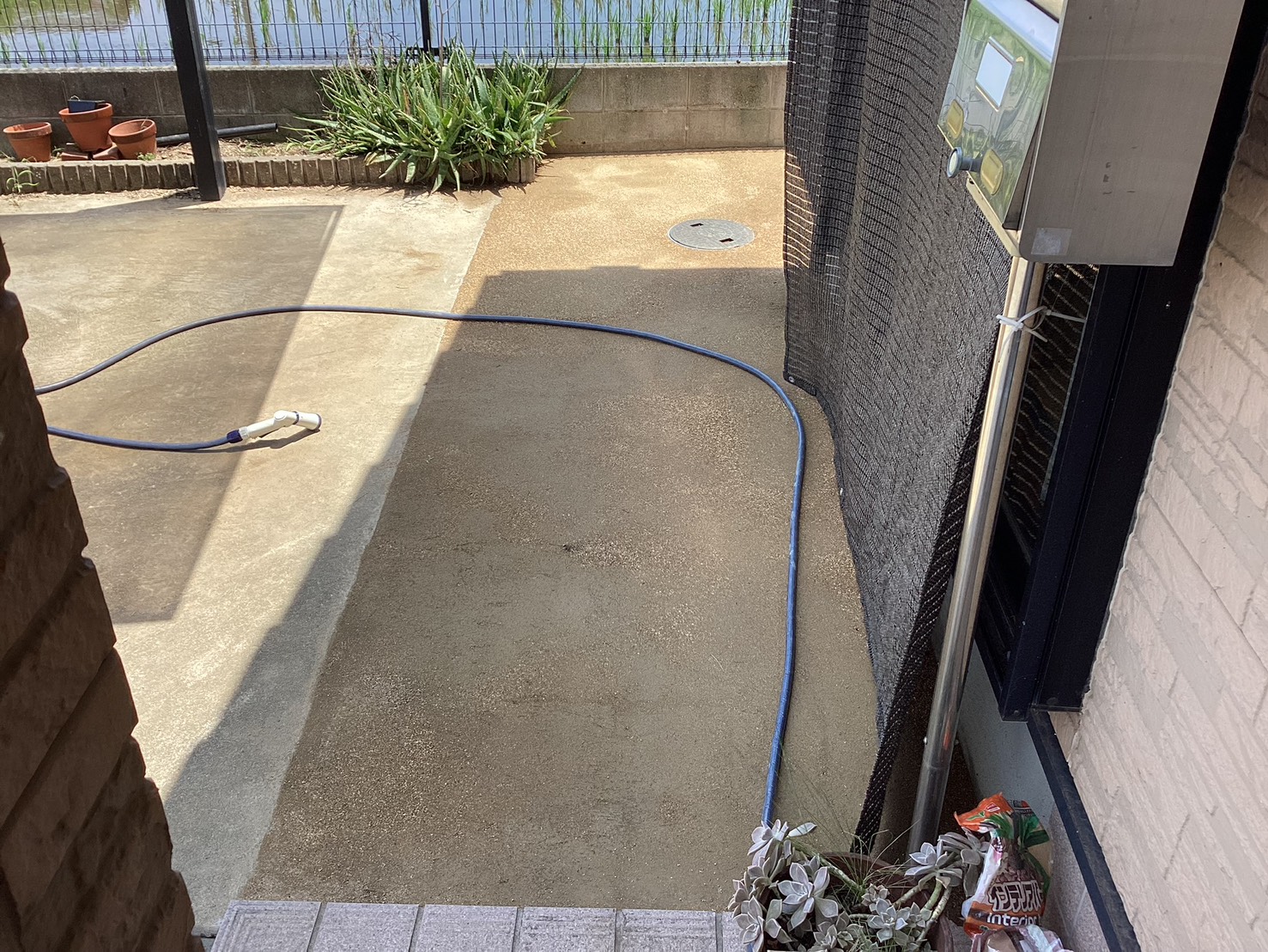 施工後：ガンコマサで防草対策（N様邸）