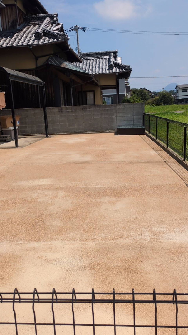 庭ガンコマサで防草対策(I様邸)