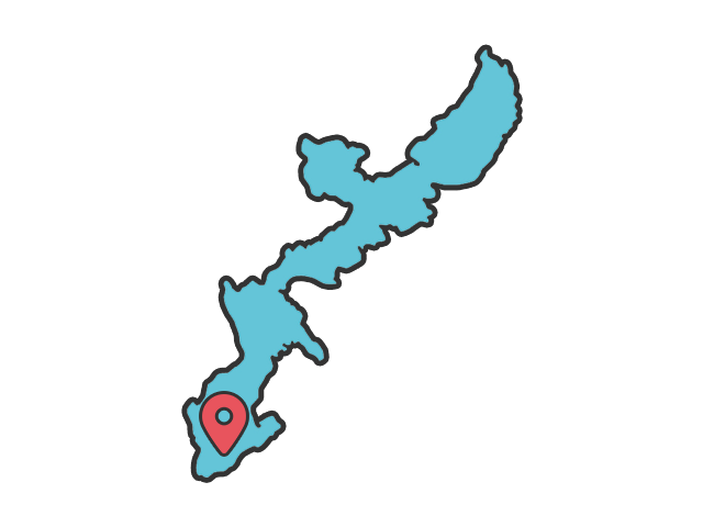 沖縄本島に対応のイラスト
