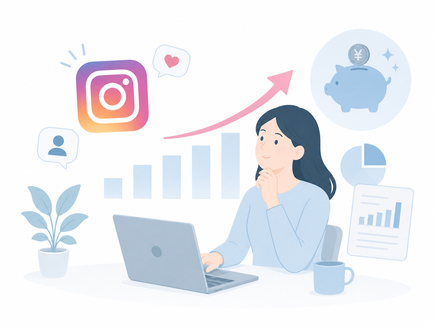 Instagram収益化のイメージ