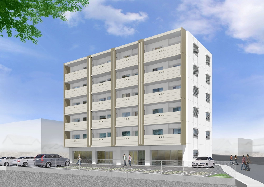 店舗兼共同住宅 RC造・6階建 うるま市字塩屋