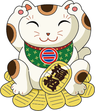 まるにゃん（招き猫）