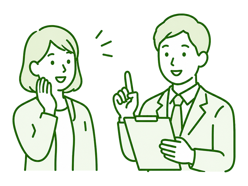 マナーを徹底する職人のイラスト