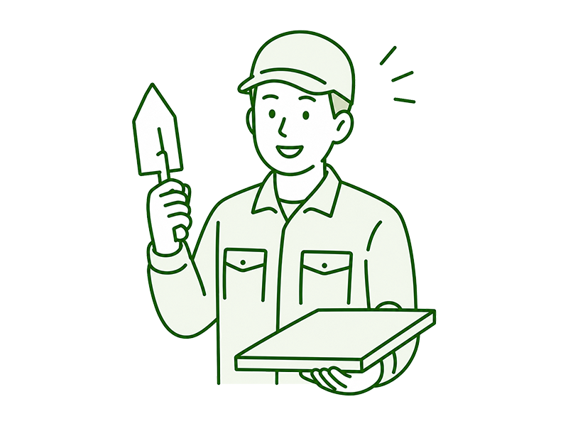 確かな技術を持つ職人のイラスト