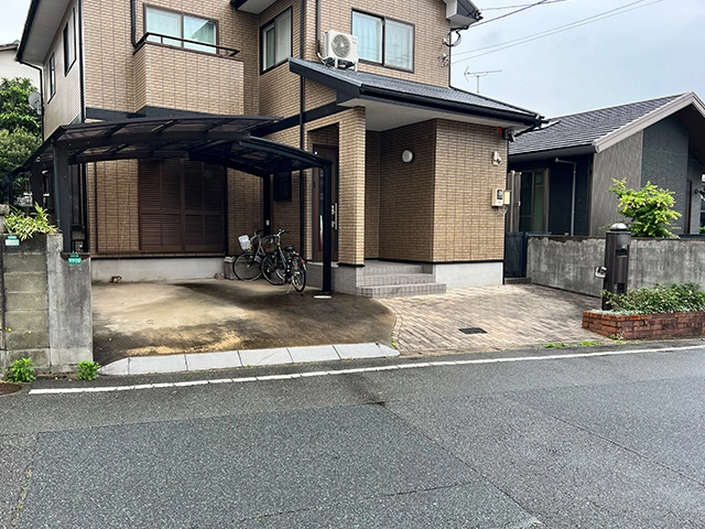既存の玄関前土間