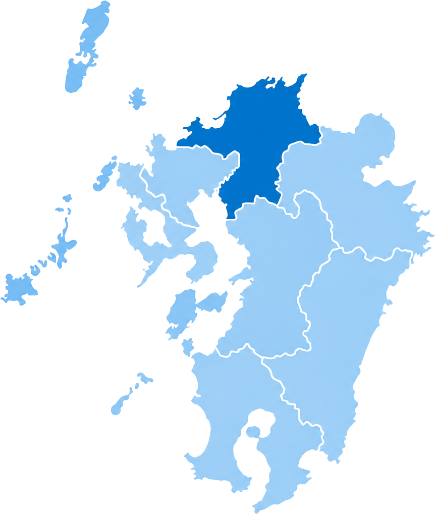 対応エリア（福岡県を中心に九州全域）