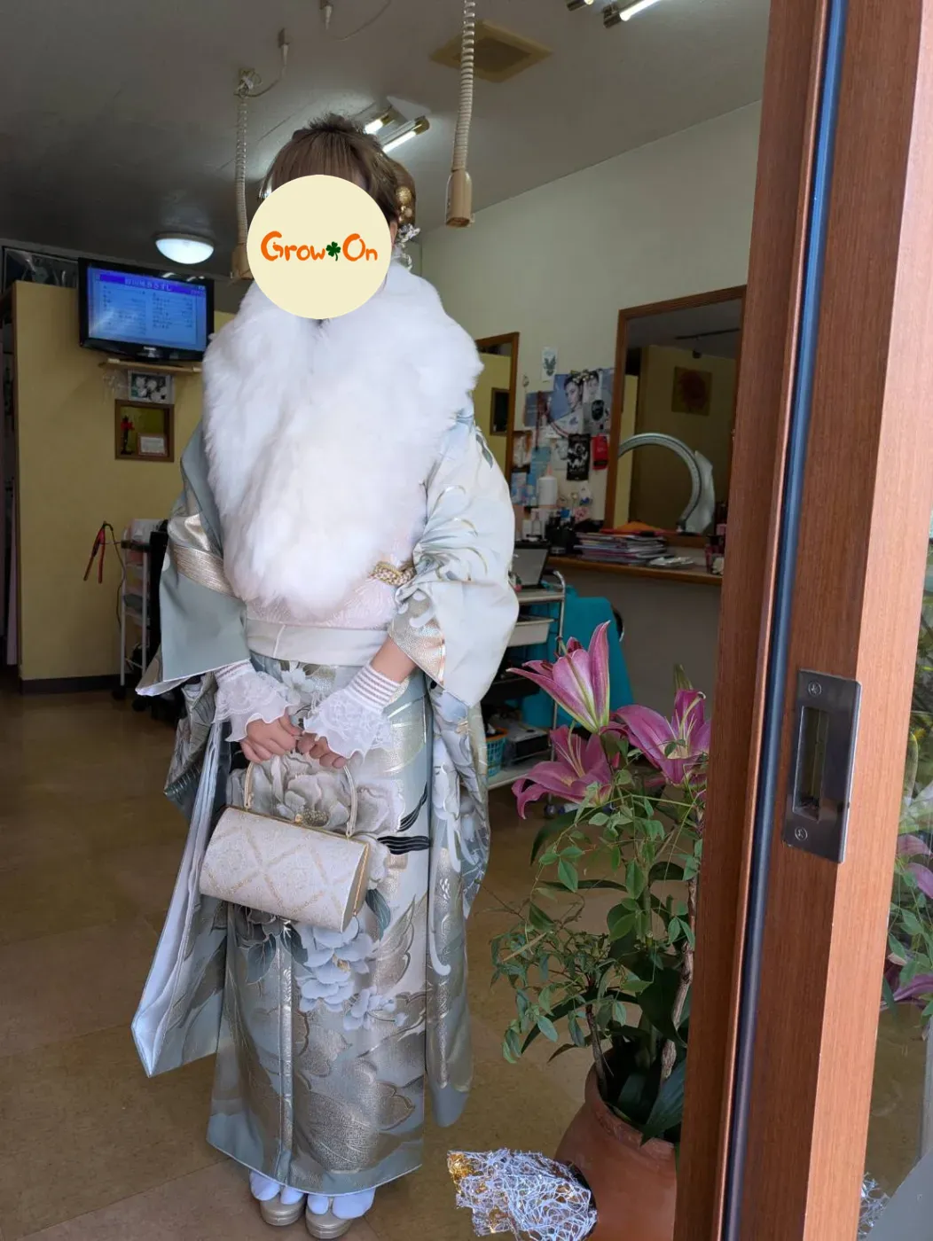 振袖の着付け