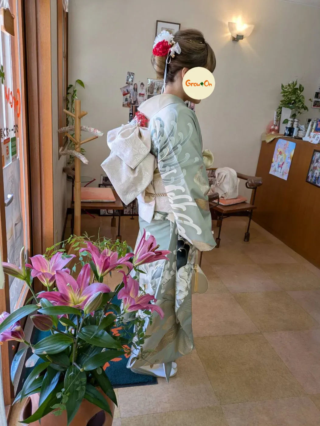 振袖と髪飾り