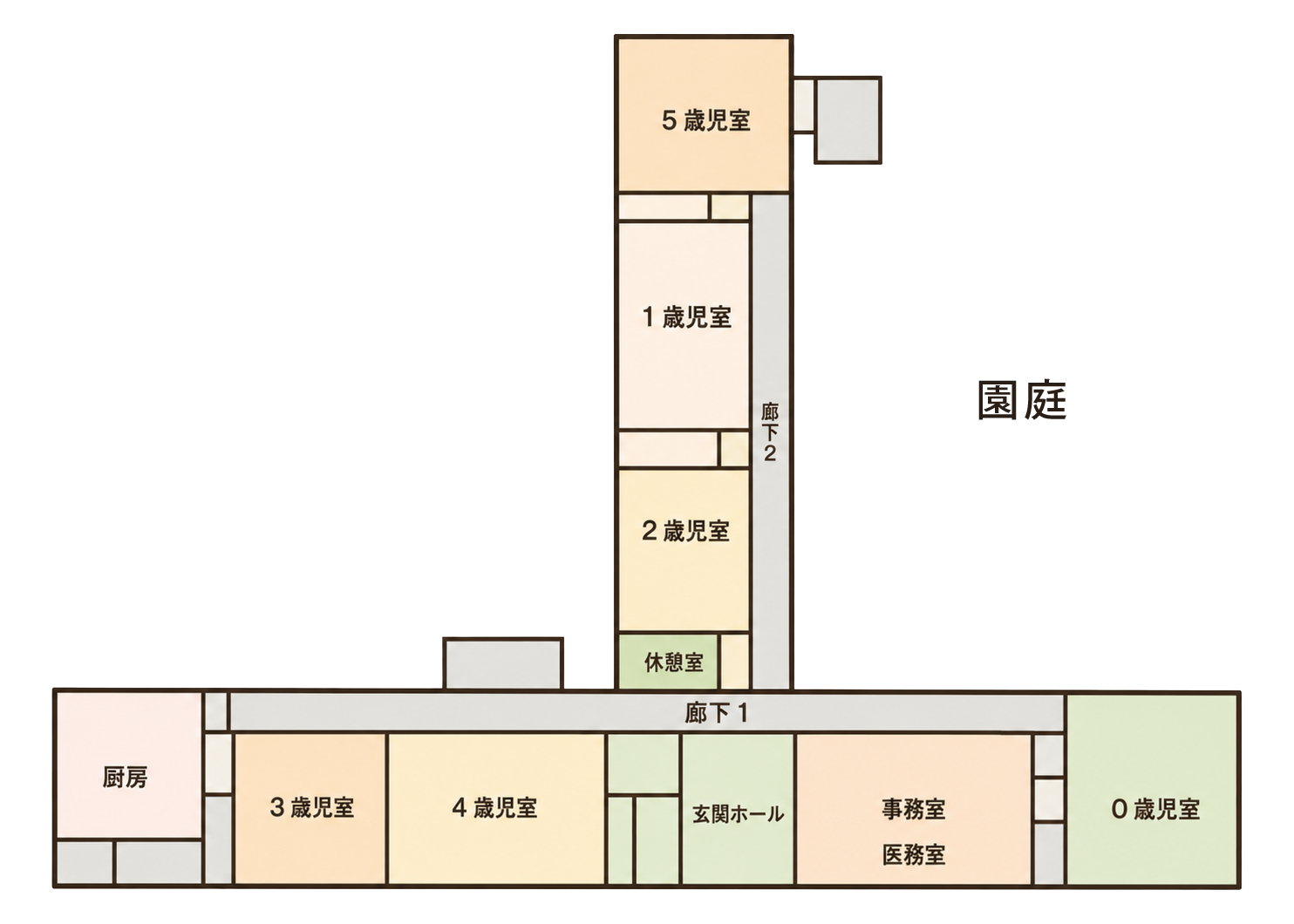 夢の子保育園 園内マップ