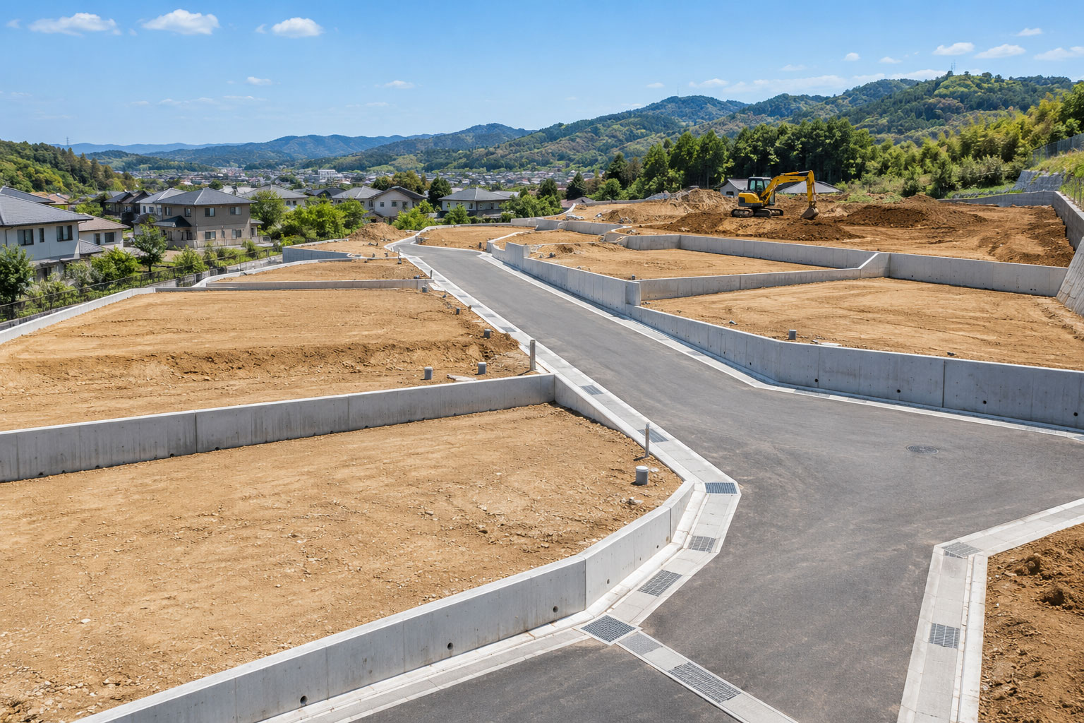 宅地開発工事