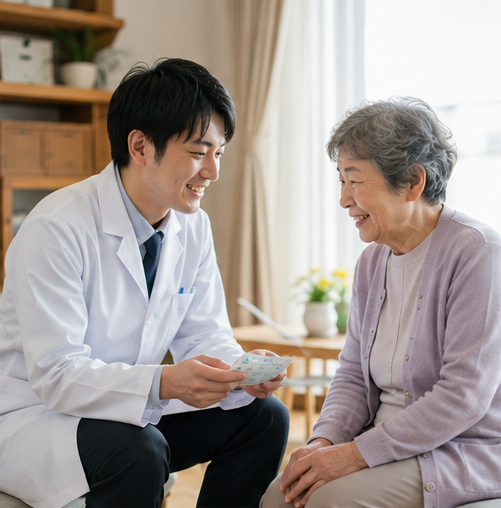 ご自宅を訪問してお薬をお届けする薬剤師