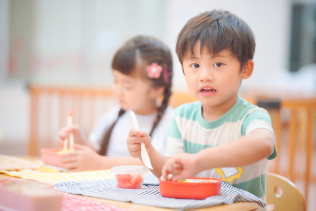 笑顔のお子さま