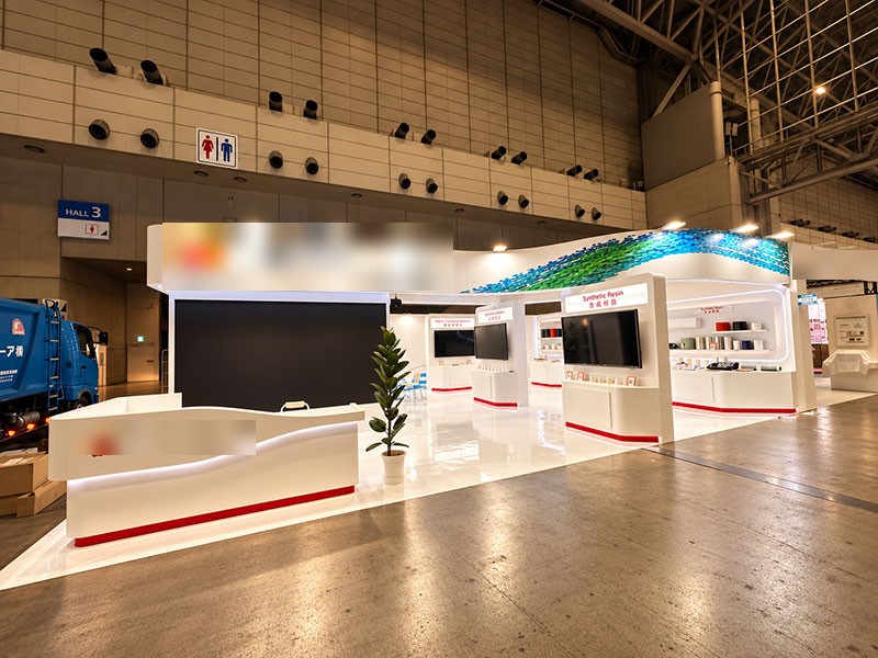 集合展示会の企業ブース