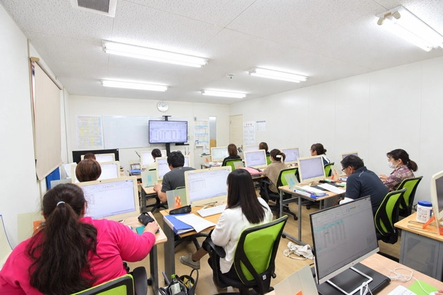 職業訓練の教室の様子