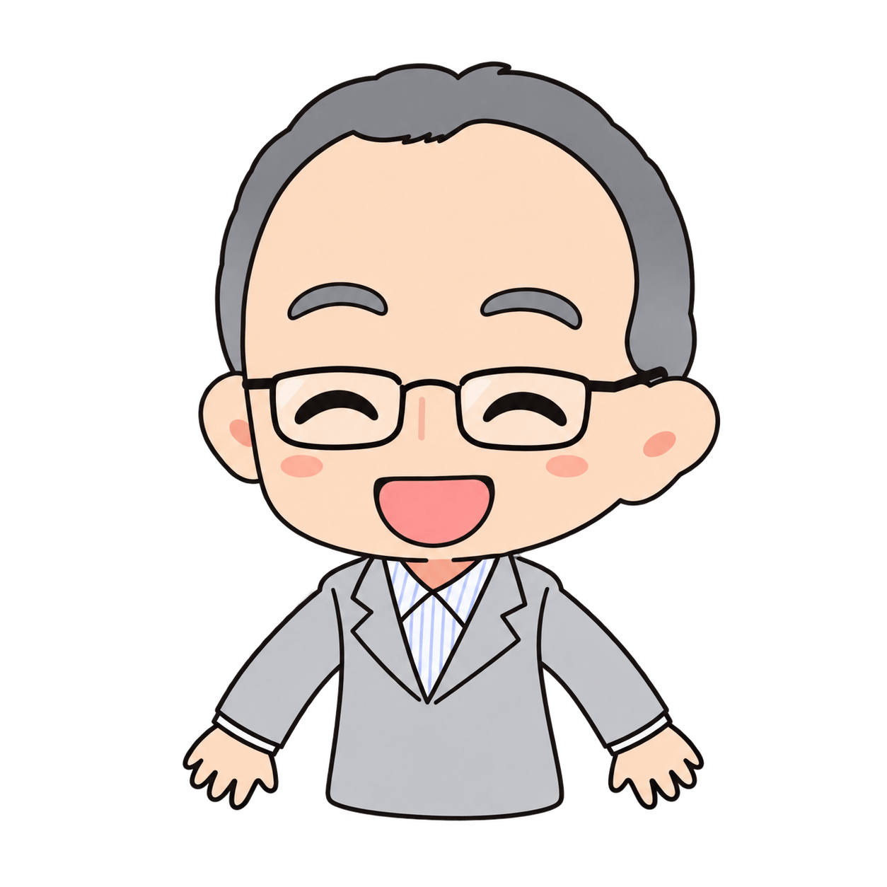 代表 山川 正人 のイラスト