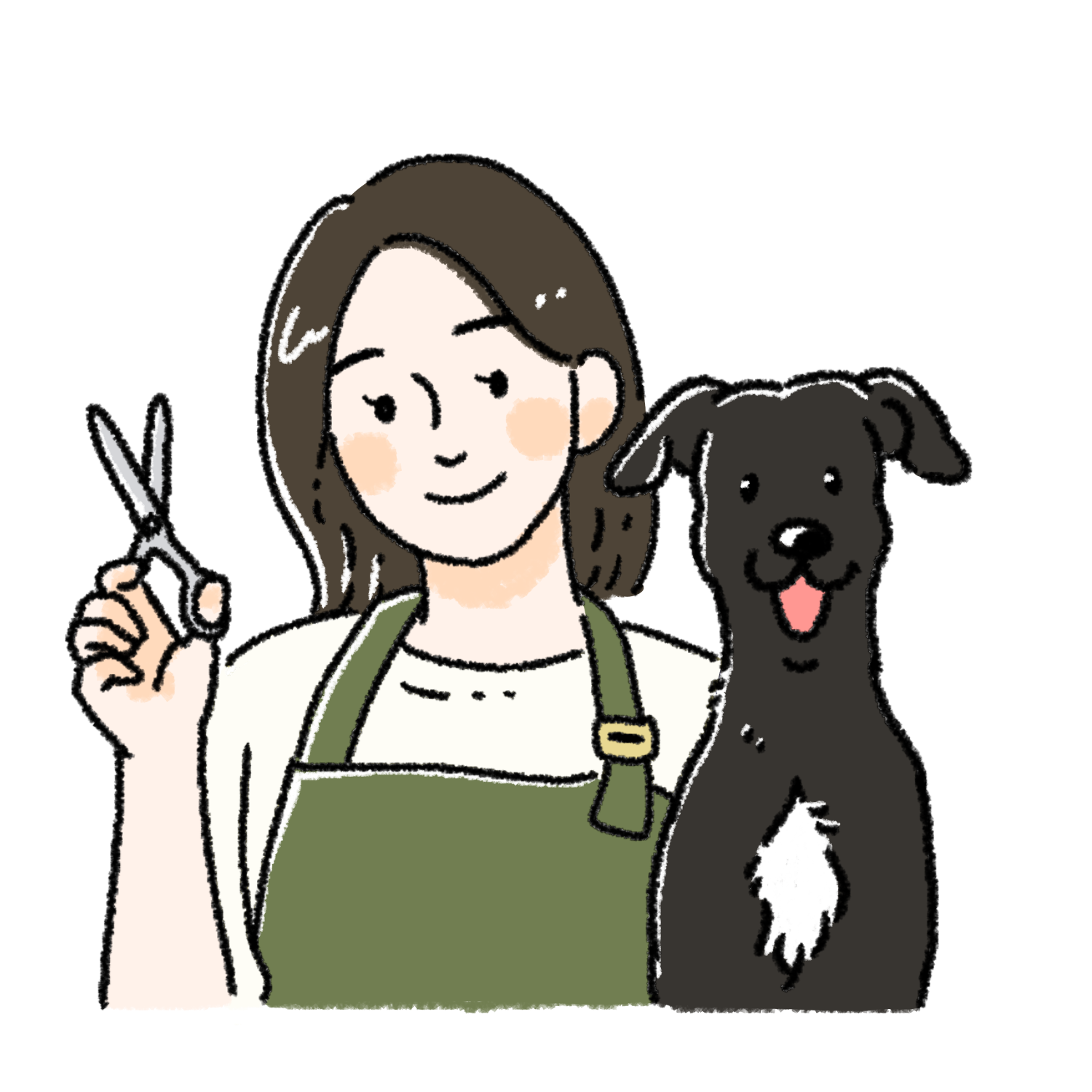 長女の似顔絵