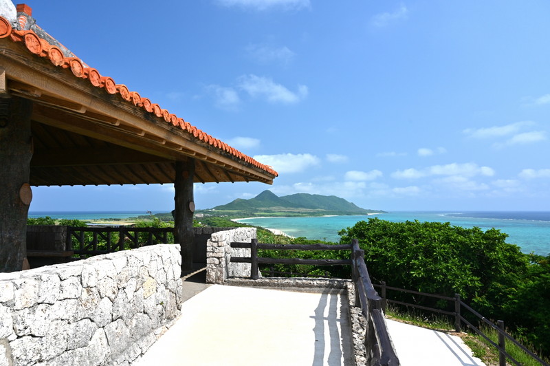 石垣島の展望台から見た海