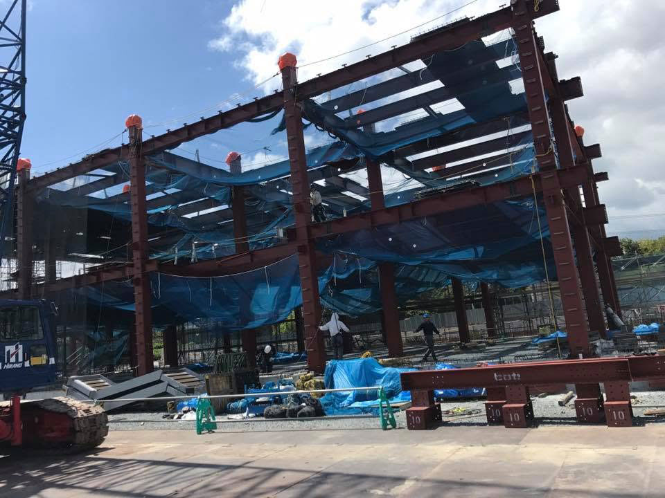 施工中の建物