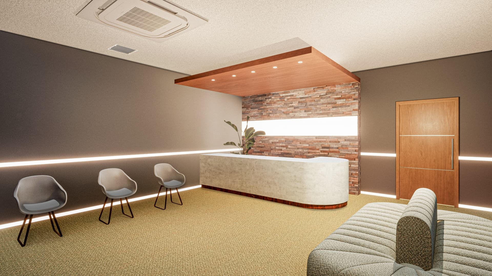 内装工事の施工風景