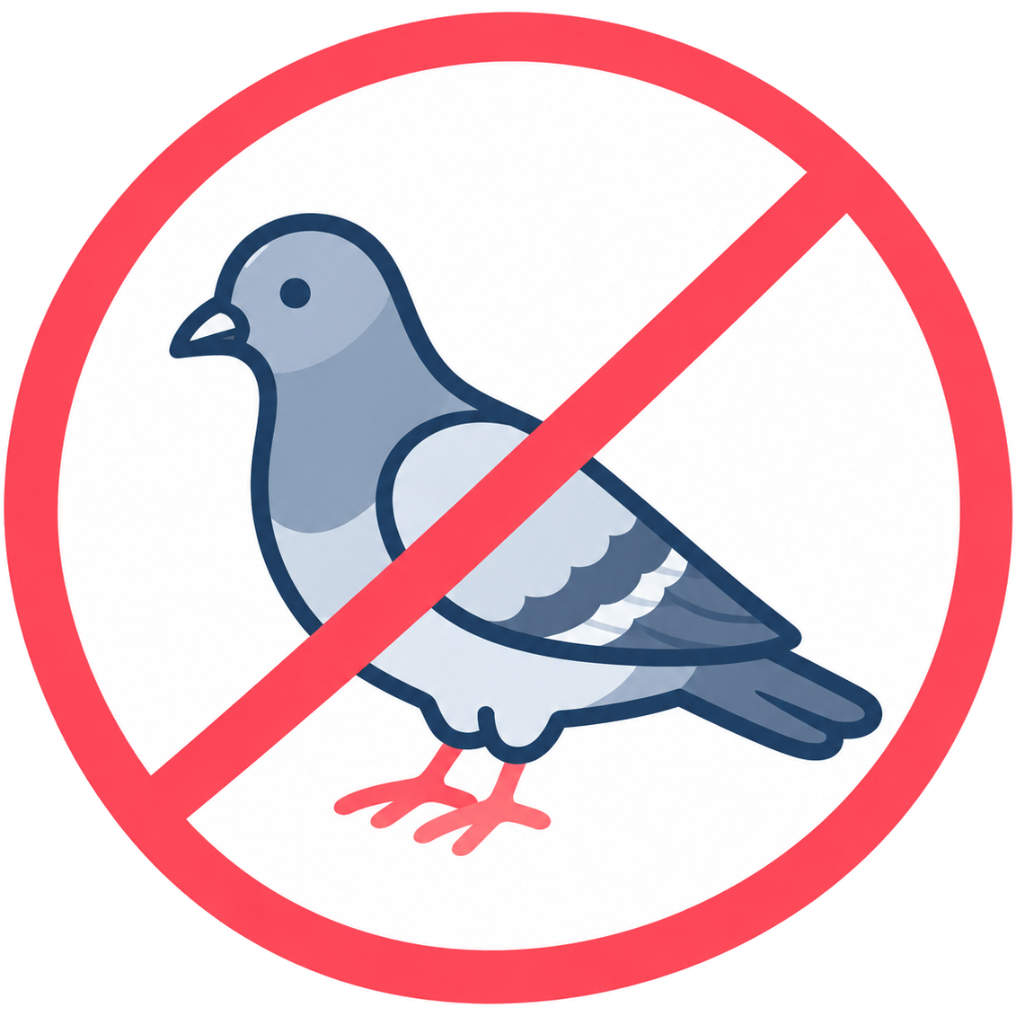 防鳥ネットを設置する作業スタッフのイラスト