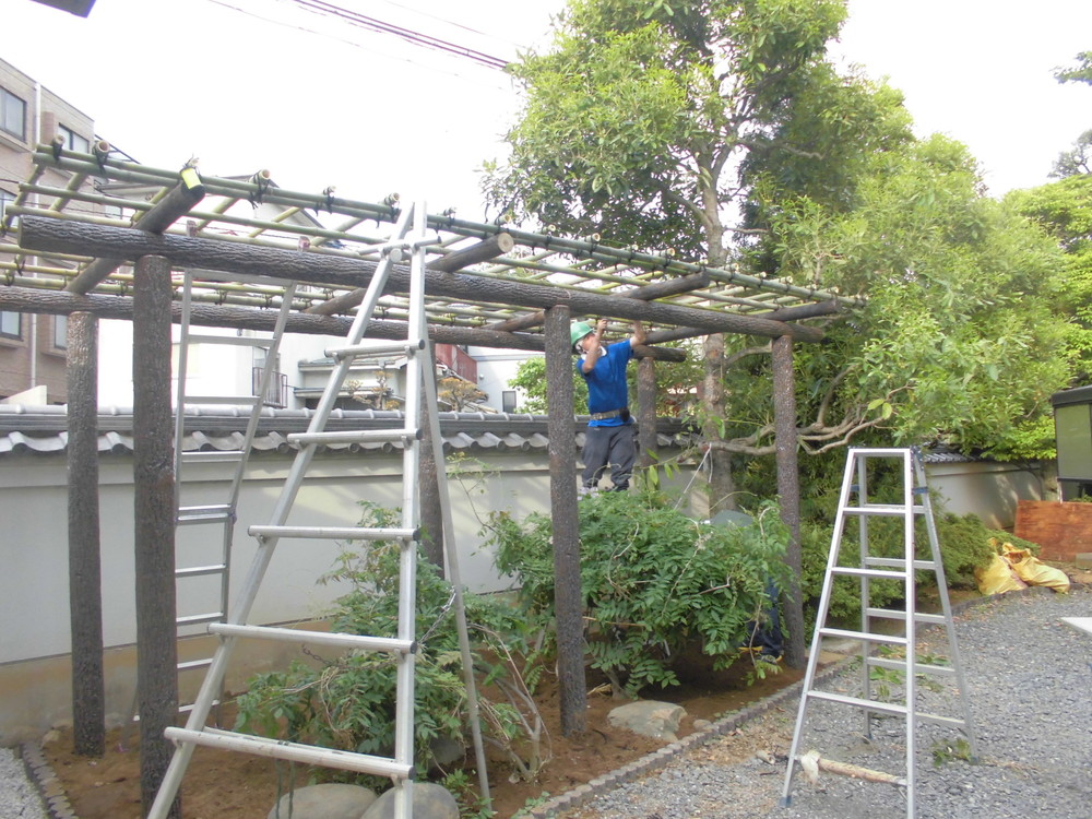 藤棚の施工