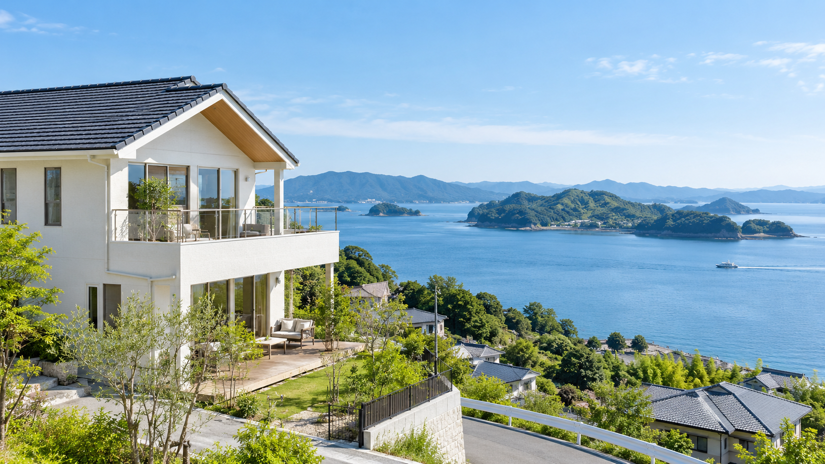 淡路島の海辺の家