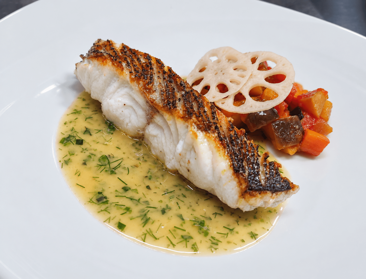 お魚料理のランチ