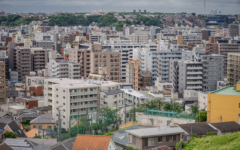 マンションが建ち並ぶ街並み