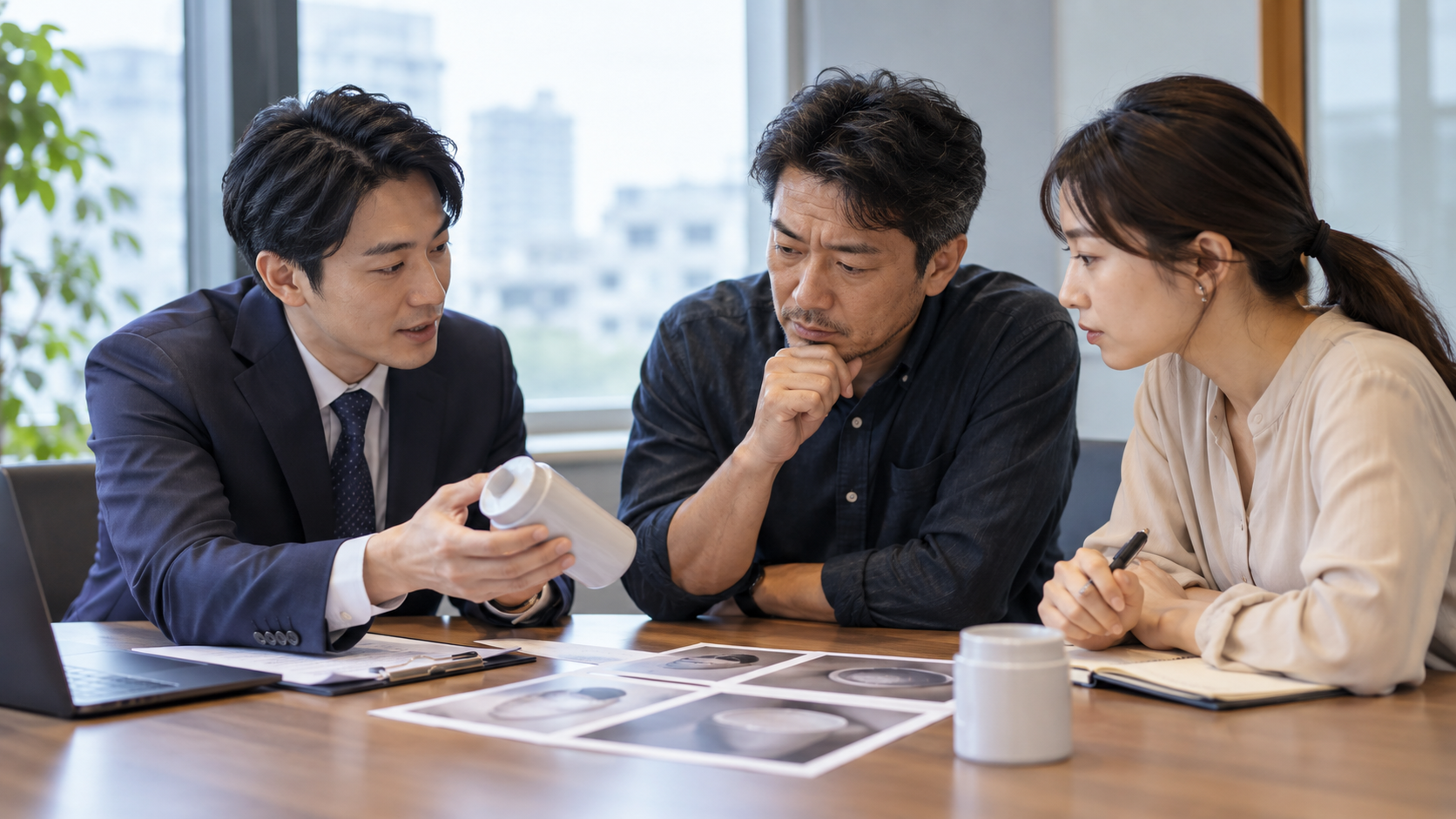 商品サンプルについての打ち合わせ