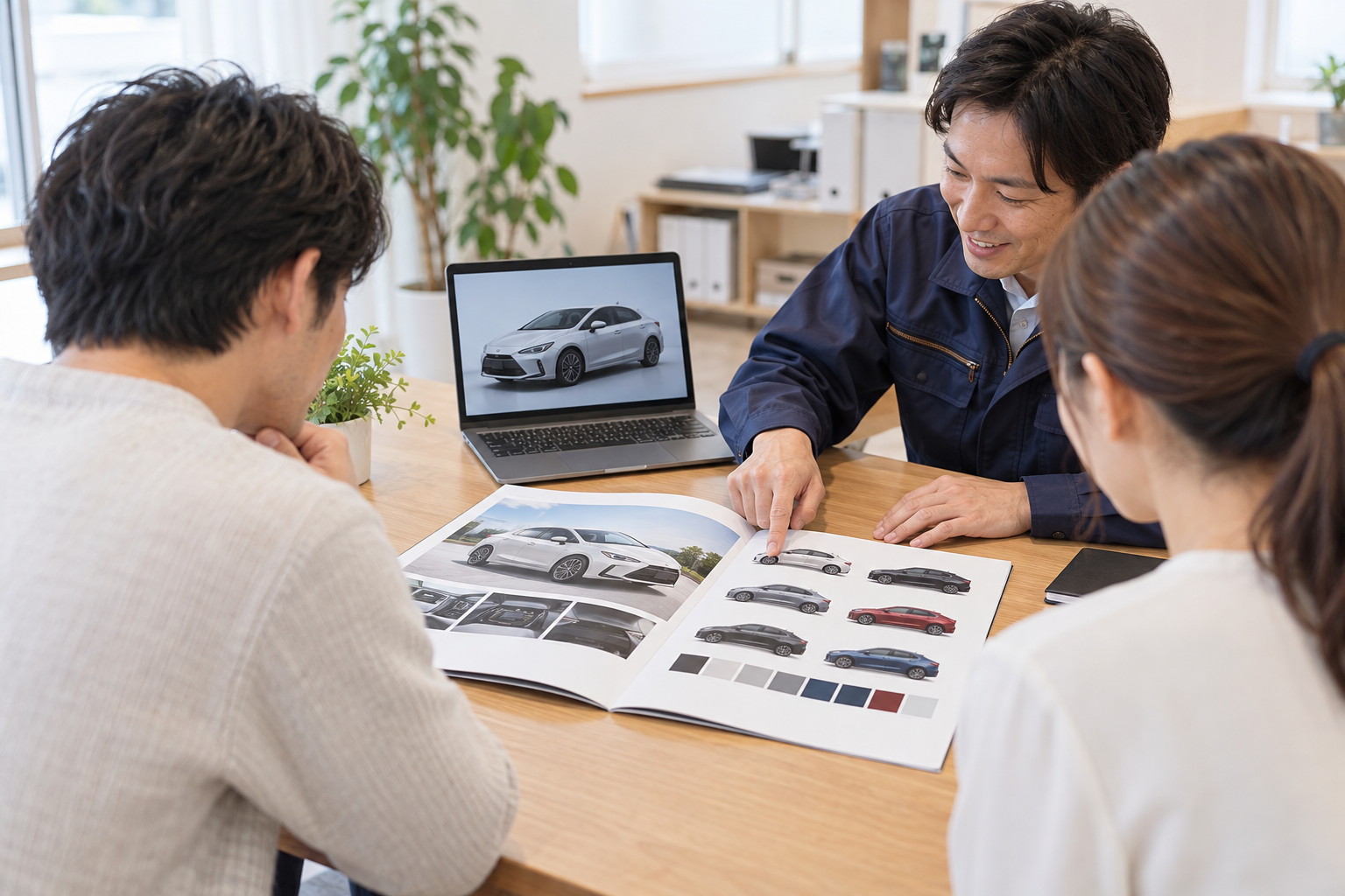 新車のご相談の様子
