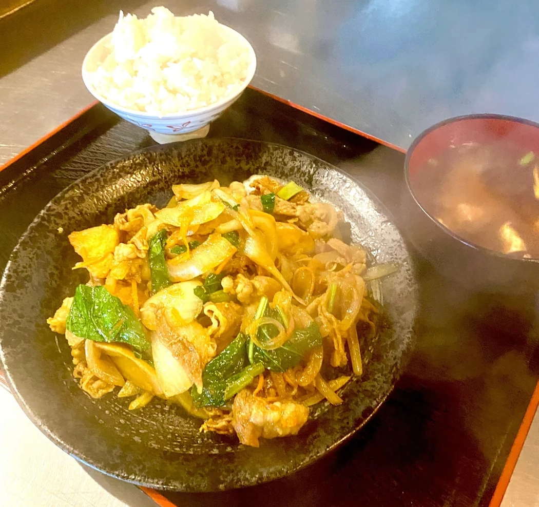 豚肉カレー炒め