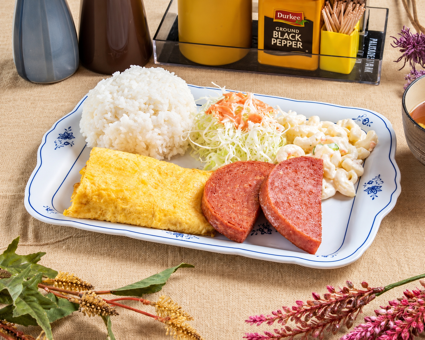 ポークとタマゴの定食