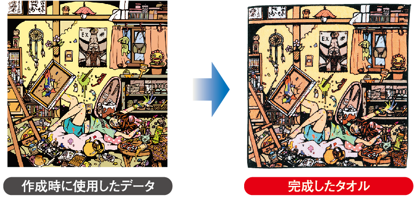 インクジェットプリントイメージ